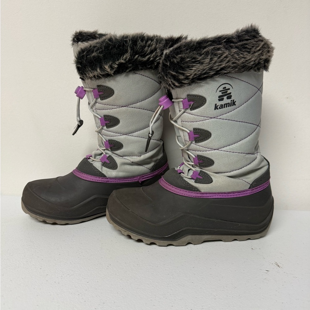Kamik Gray and Black Winter Boots